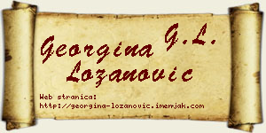 Georgina Lozanović vizit kartica